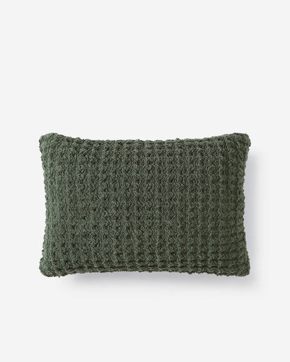 Sunday Citizen Pillows Moss / 18" x 12" Snug Waffle Mini Pillow Snug Waffle Mini Pillow