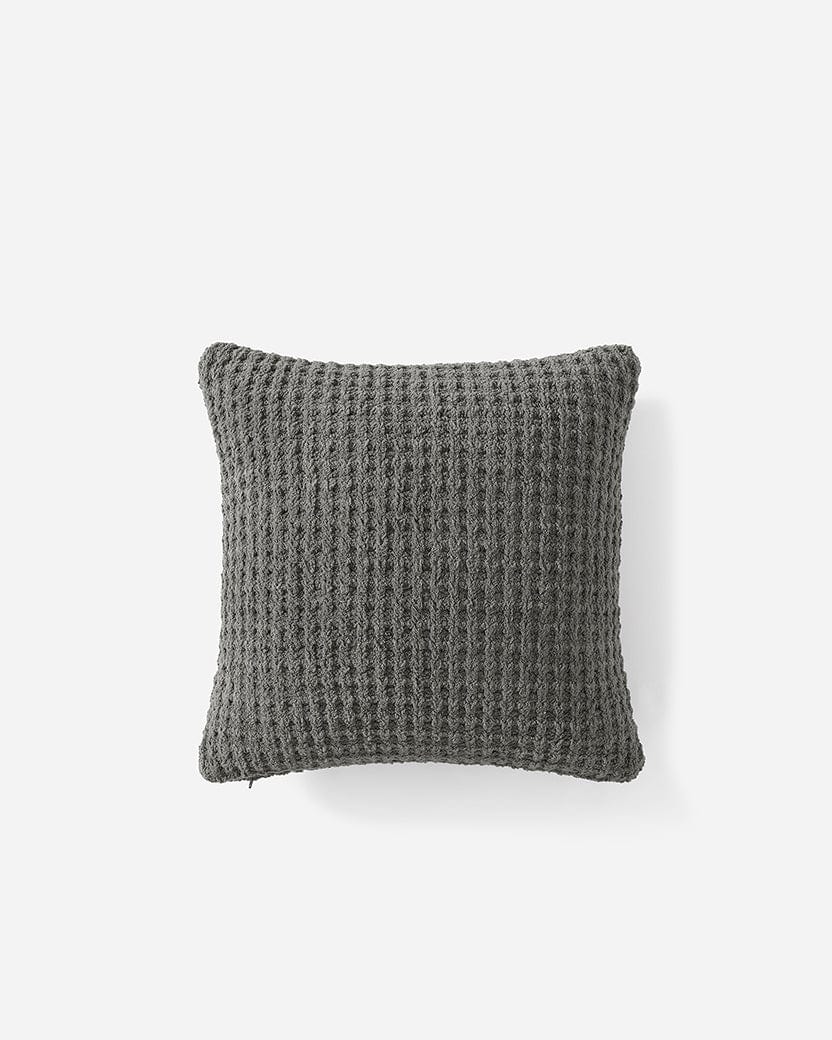 Sunday Citizen Pillows Granite / 20" x 20" Snug Waffle Throw Pillow Snug Waffle Throw Pillow