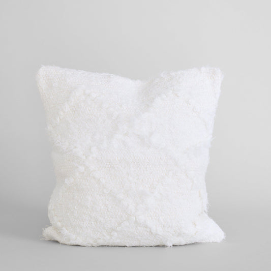 Bloomist Pillows One Size Upcycled Linen Pillow in White, 24 x 24