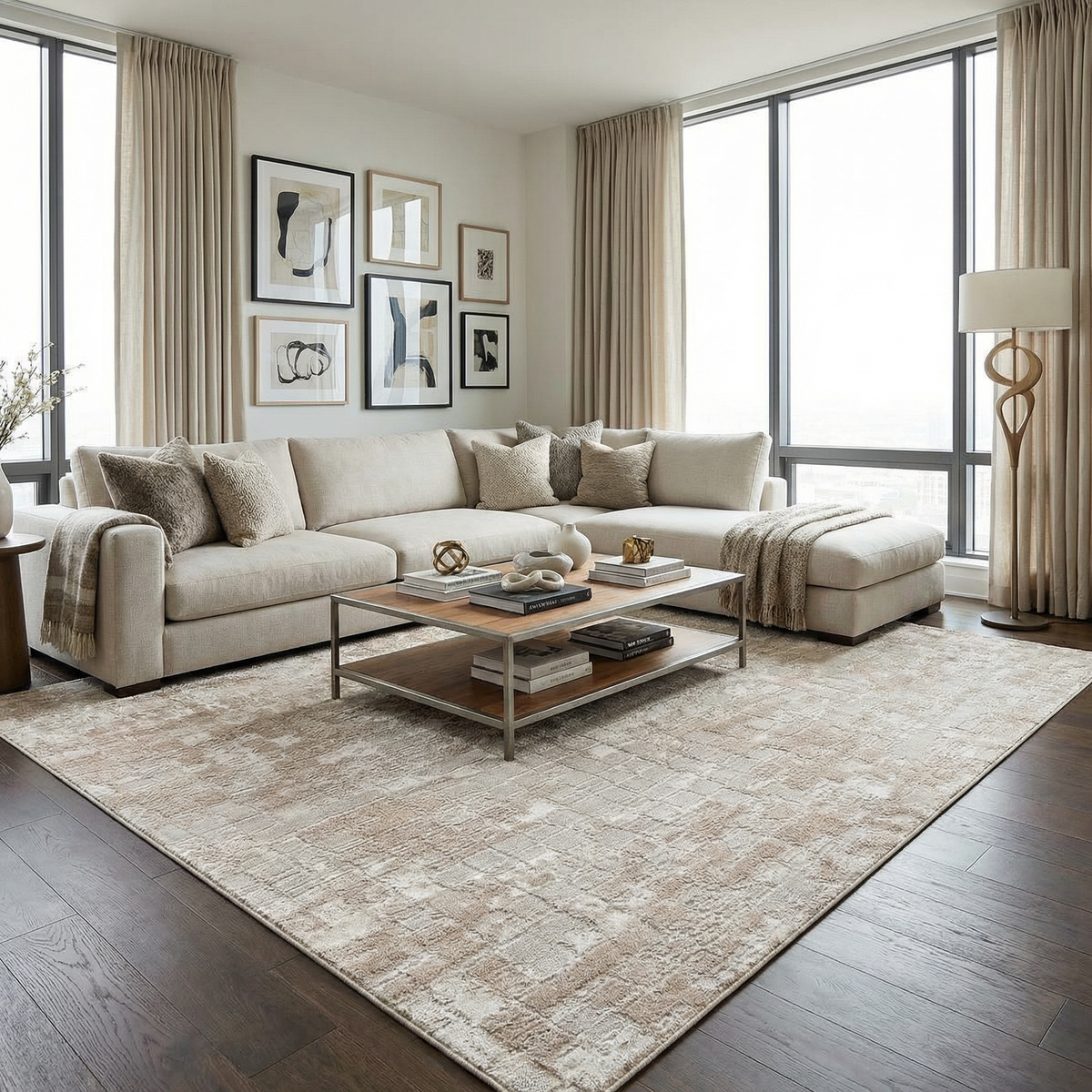 Liveri Pink Mosaic Rug