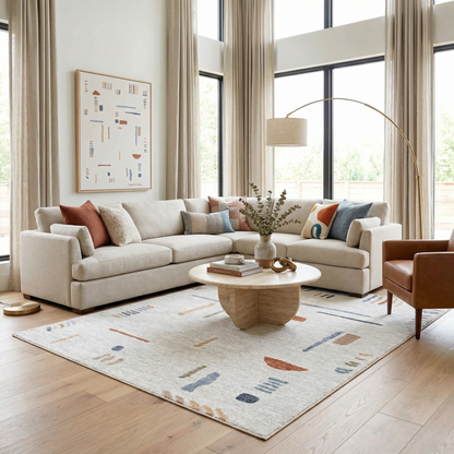 Arnon Modern Washable Rug.