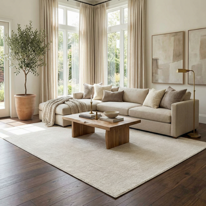 Leanna Cream Washable Area Rug