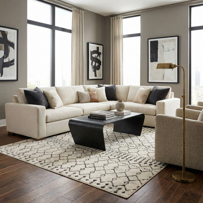 Scandi Moroccan Trellis Rug