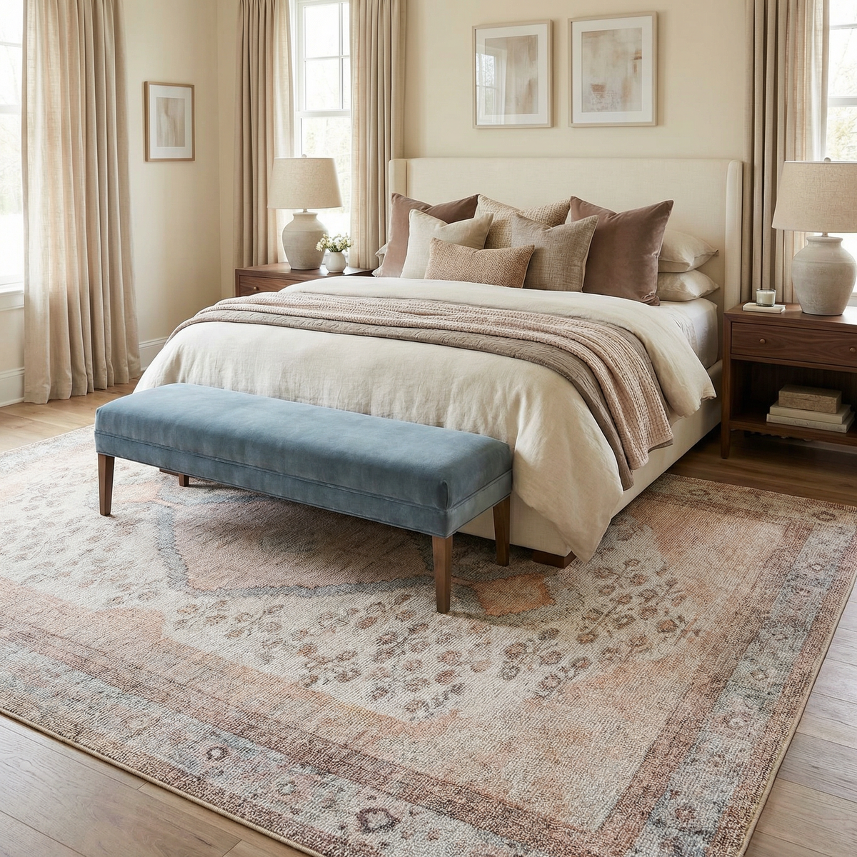 Analu Non-Slip Washable Rug.