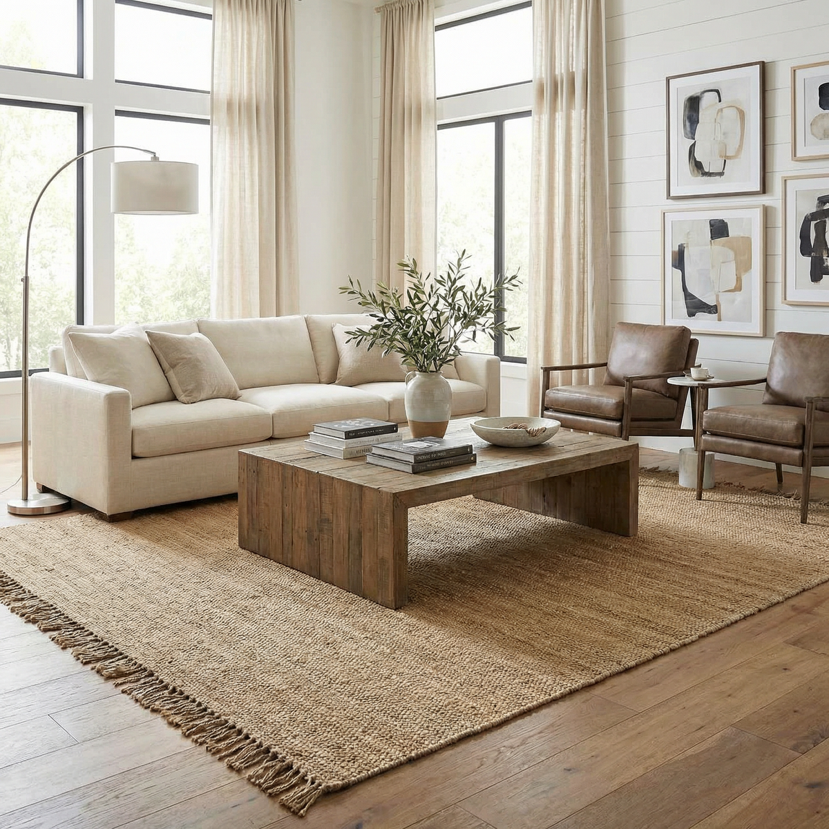 Oaks Perfect Flatweave Jute Rug.