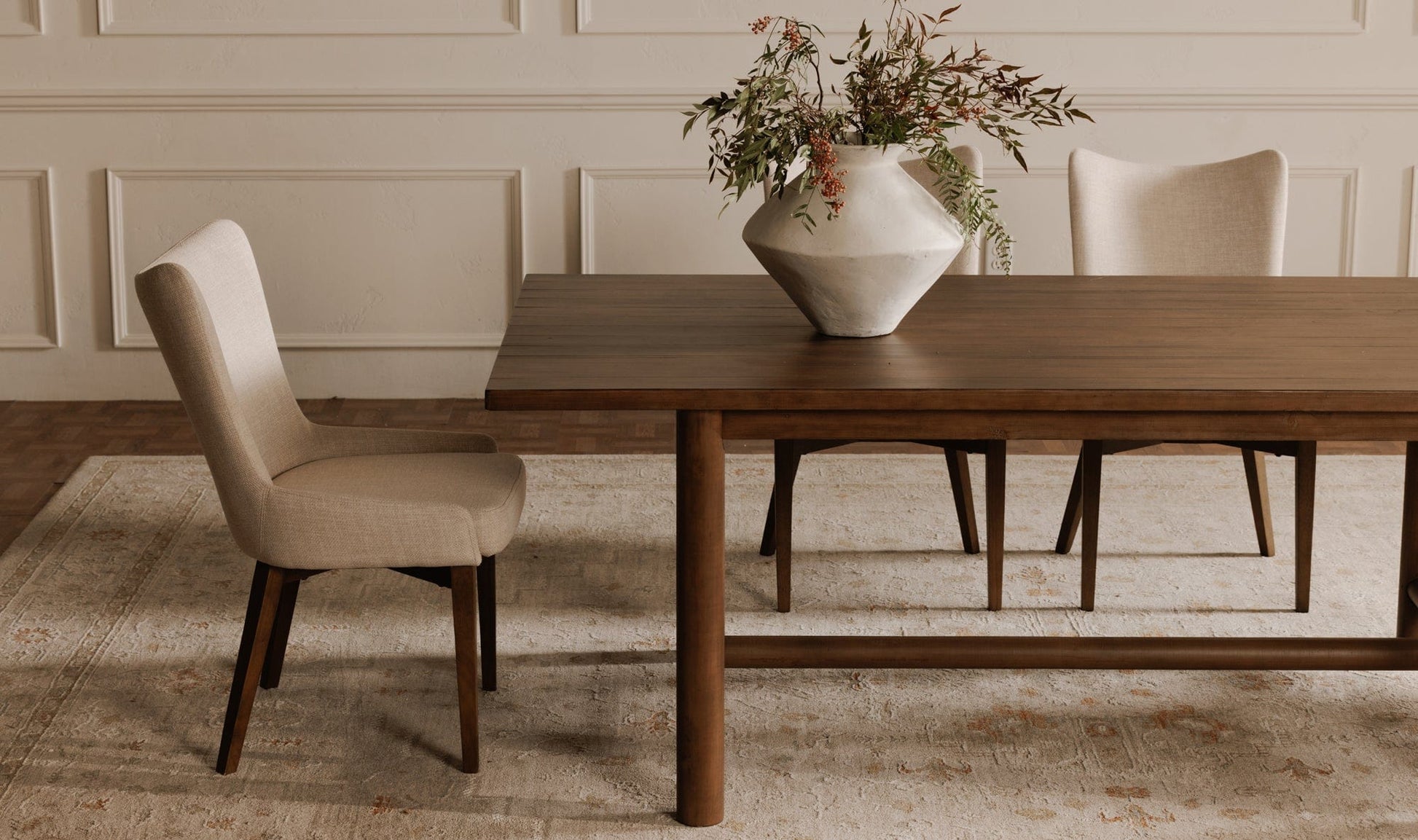 Moe's Home Collection Potter Dining Chair Heather Beige Potter Dining Chair Heather Beige