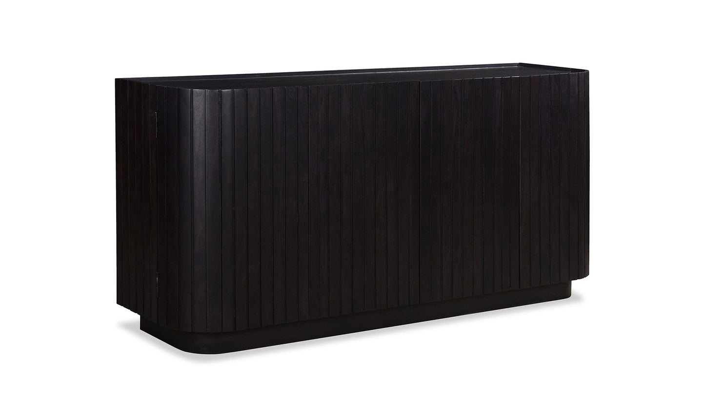 The Carpentry Shop Co. Povera 4 Door Sideboard Black Povera 4 Door Sideboard Black