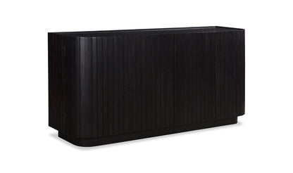 The Carpentry Shop Co. Povera 4 Door Sideboard Black Povera 4 Door Sideboard Black