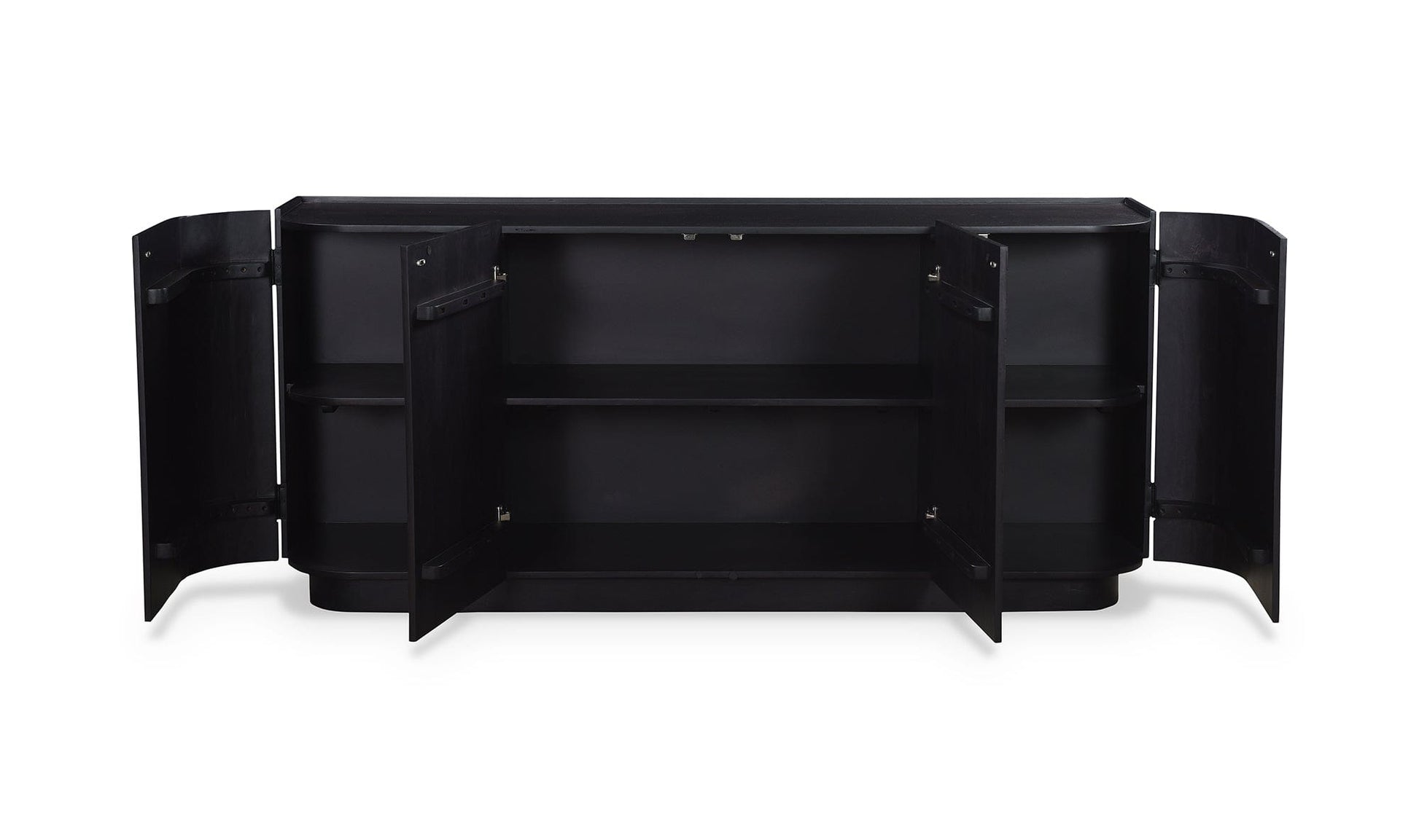 The Carpentry Shop Co. Povera 4 Door Sideboard Black Povera 4 Door Sideboard Black