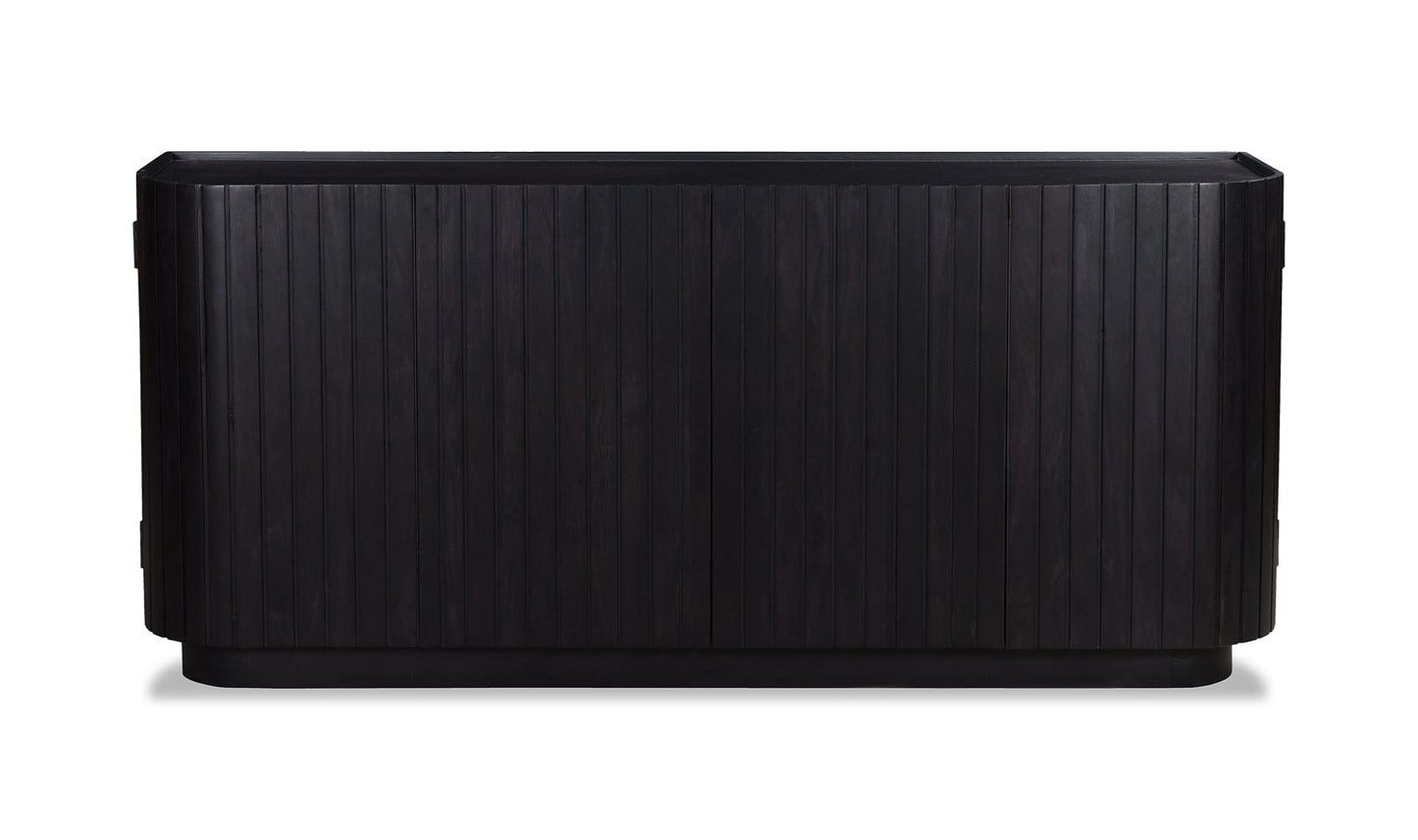 The Carpentry Shop Co. Povera 4 Door Sideboard Black Povera 4 Door Sideboard Black
