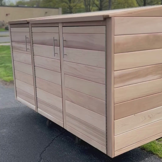 Video Showing Features of Clear Cedar Trash Enclosure