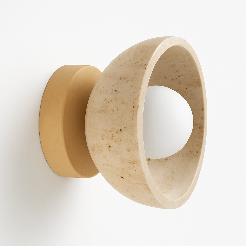Pulkit Travertine Wall Lamp