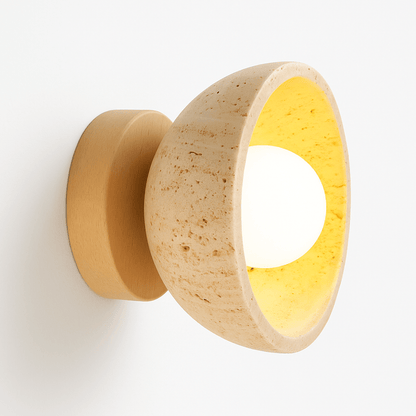 Pulkit Travertine Wall Lamp