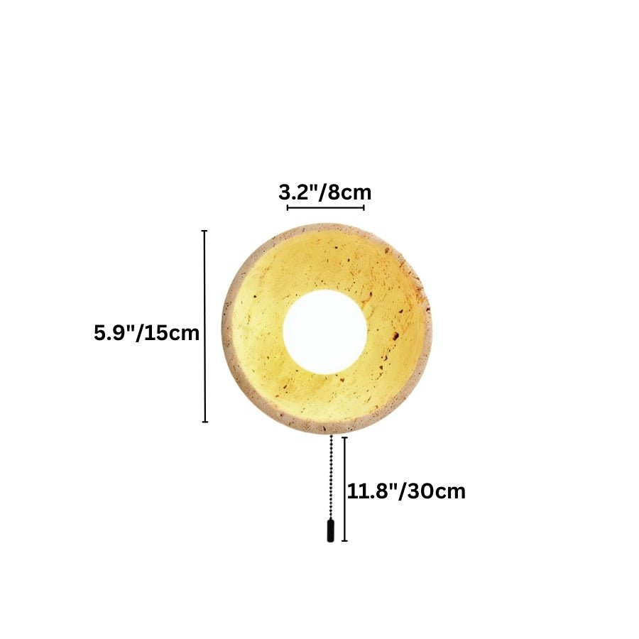Pulkit Travertine Wall Lamp