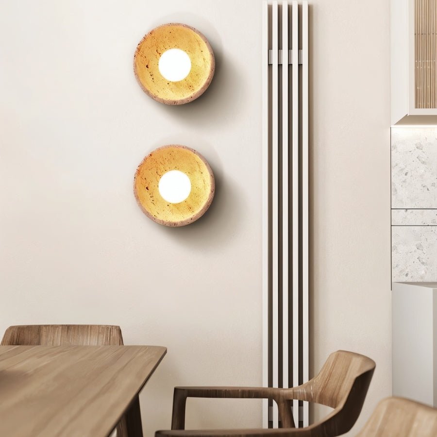 Pulkit Travertine Wall Lamp