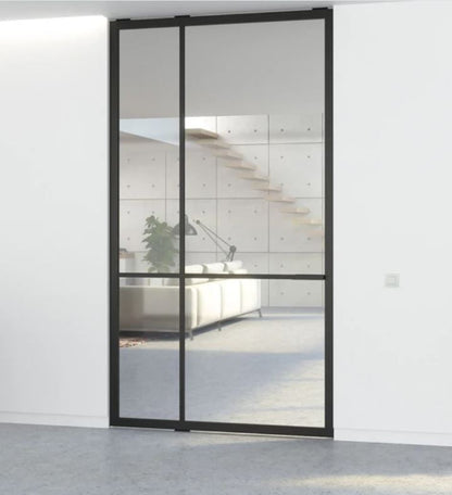 Apheleia Aluminum Pivot Door System - Easy Assembly, 4 Colors, Stealthpivot