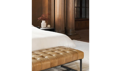 Wyatt Leather Bench Tan