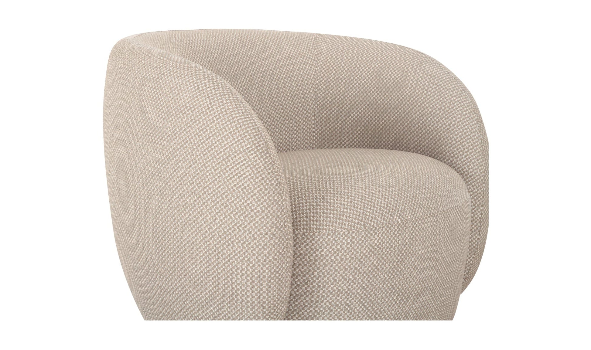 Moe's RAE OUTDOOR ACCENT CHAIR BEIGE CHECK