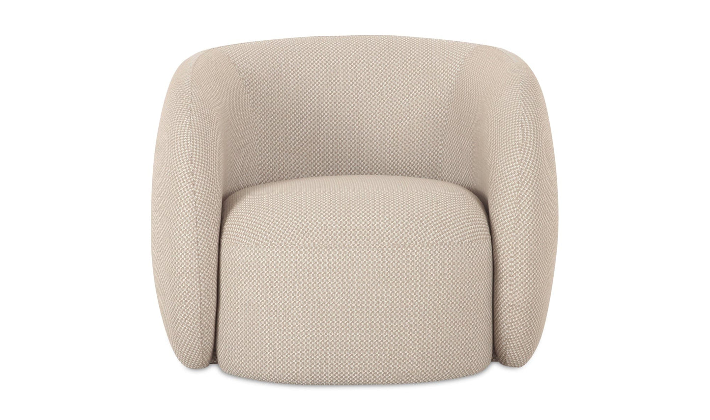 Moe's RAE OUTDOOR ACCENT CHAIR BEIGE CHECK