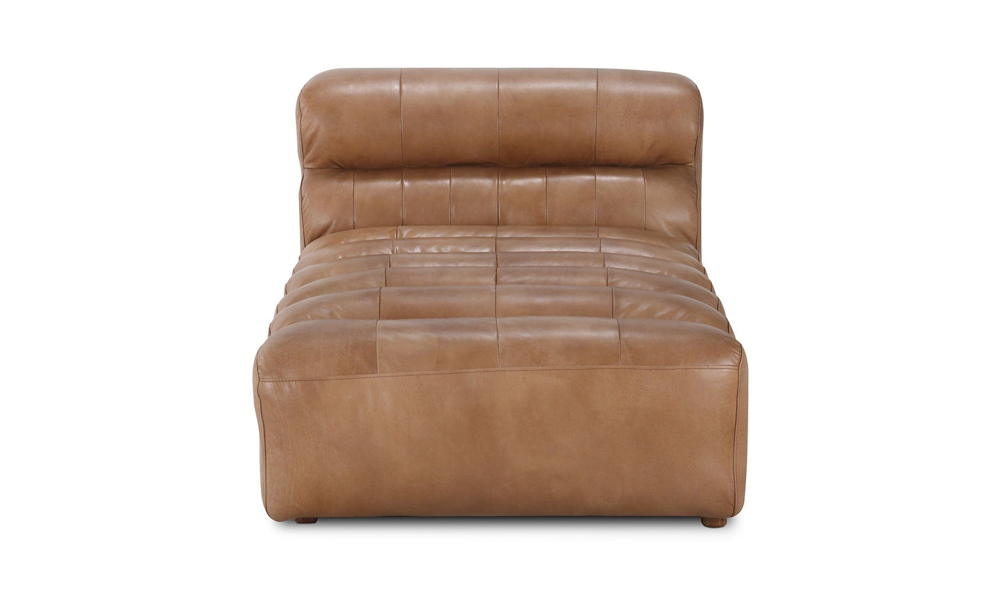 The Carpentry Shop Co. RAMSAY LEATHER CHAISE TAN RAMSAY LEATHER CHAISE TAN