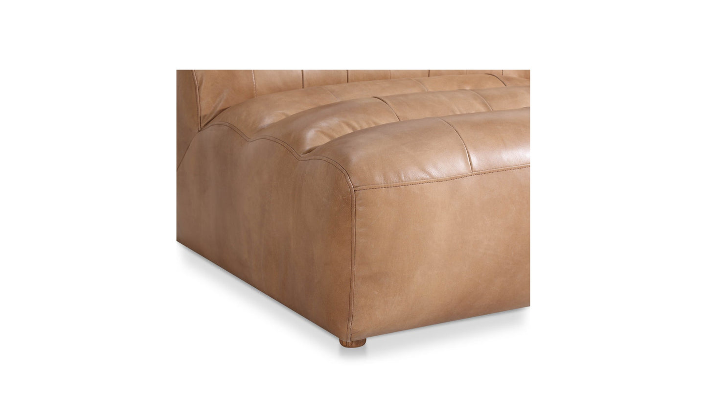 The Carpentry Shop Co. RAMSAY LEATHER SLIPPER CHAIR TAN RAMSAY LEATHER SLIPPER CHAIR TAN