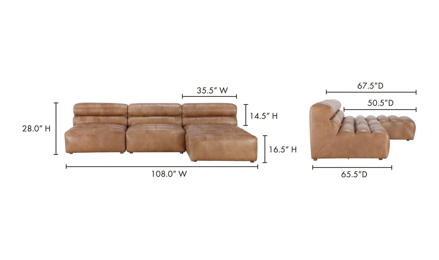 The Carpentry Shop Co. RAMSAY SIGNATURE MODULAR SECTIONAL TAN RAMSAY SIGNATURE MODULAR SECTIONAL TAN