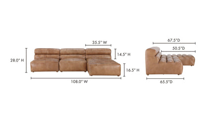 The Carpentry Shop Co. RAMSAY SIGNATURE MODULAR SECTIONAL TAN RAMSAY SIGNATURE MODULAR SECTIONAL TAN