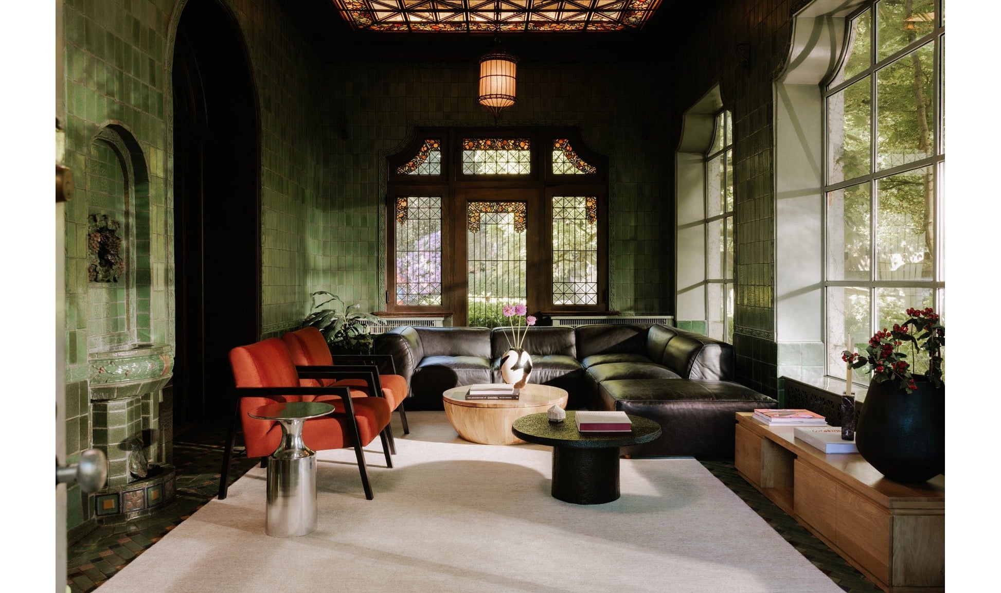 The Carpentry Shop Co. Rassa Polished Silver Accent Table Rassa Polished Silver Accent Table