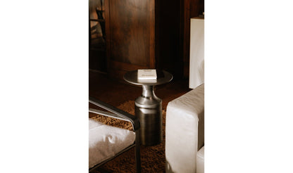 The Carpentry Shop Co. Rassa Polished Zinc Accent Table Rassa Polished Zinc Accent Table