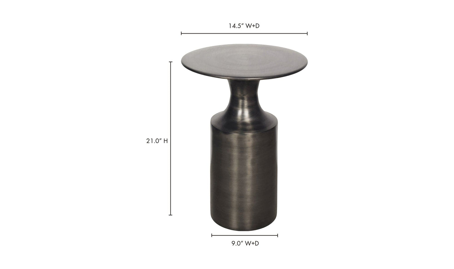 The Carpentry Shop Co. Rassa Polished Zinc Accent Table Rassa Polished Zinc Accent Table