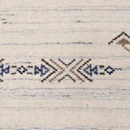 Beige Tribal Center Medallion Hand Loomed Wool Rug.