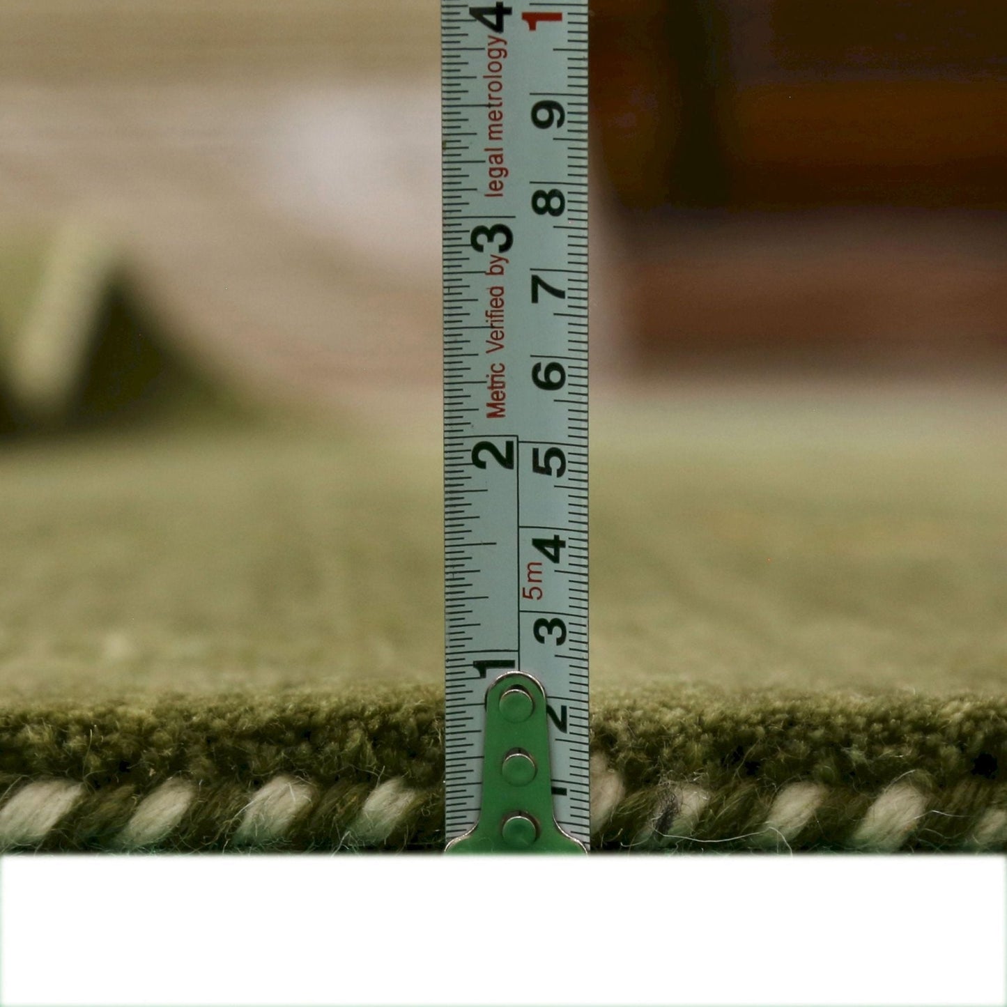 Green Tribal Center Medallion Hand Loomed Wool Area Rug