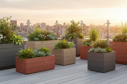 Redo this image change the wood to composite material 