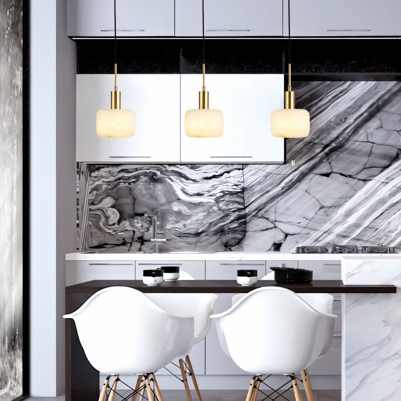 Revina Alabaster Pendant Light.