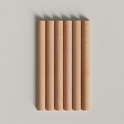 Flexible Ribbed Wood Panel Samples.
