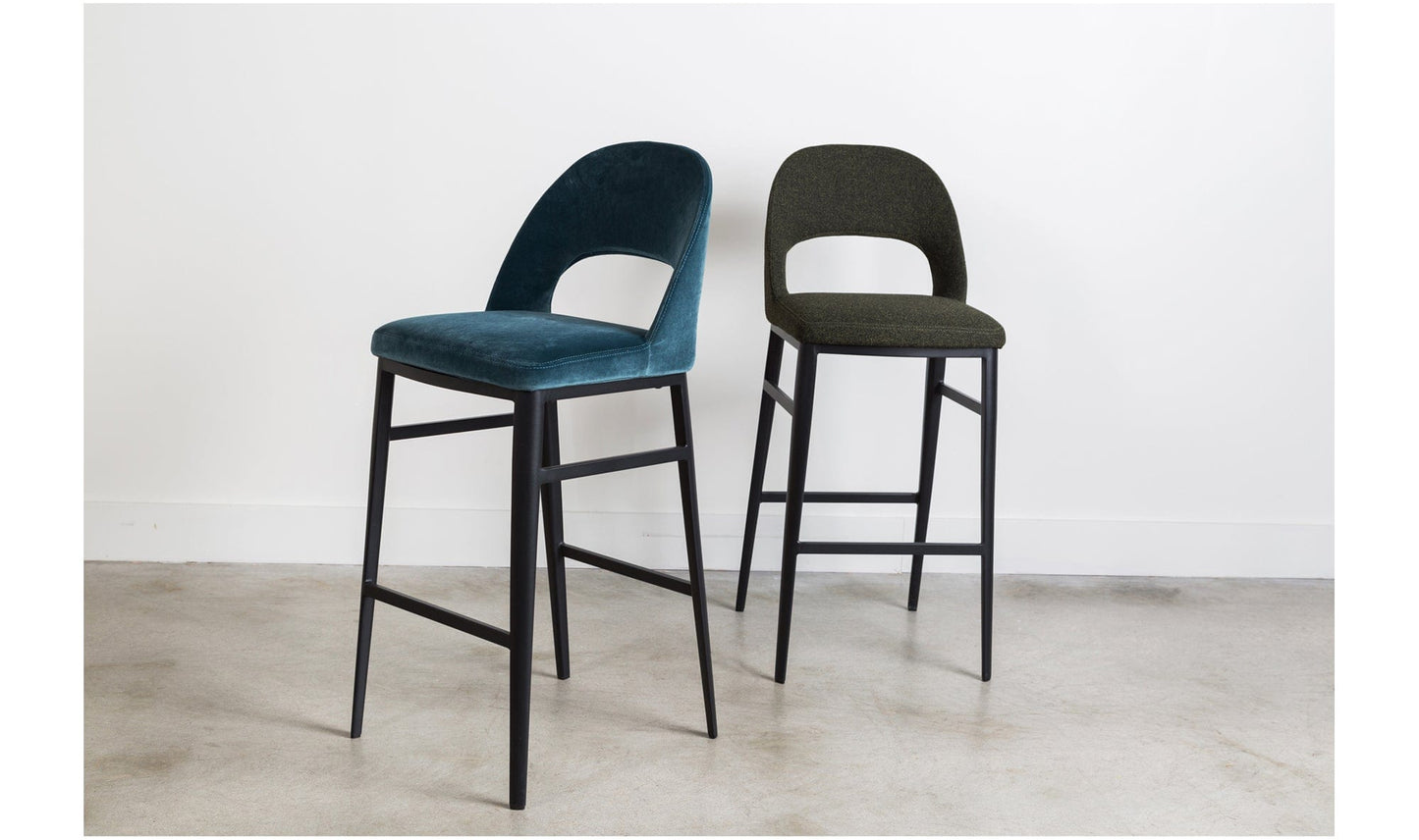 The Carpentry Shop Co. Roger Bar Stool Teal Roger Bar Stool Teal