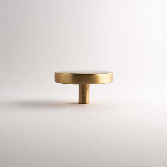 Rondelle, Solid Brass Cabinet Knobs.