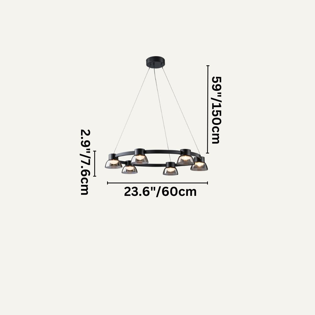 Ropa Chandelier.