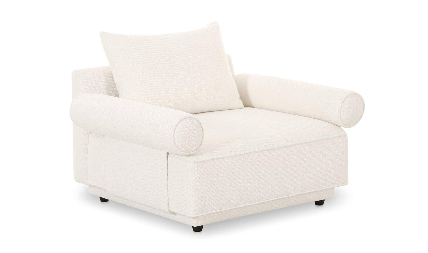 Moe's Home Collection WHITE Rosello Arm Chair Rosello Arm Chair