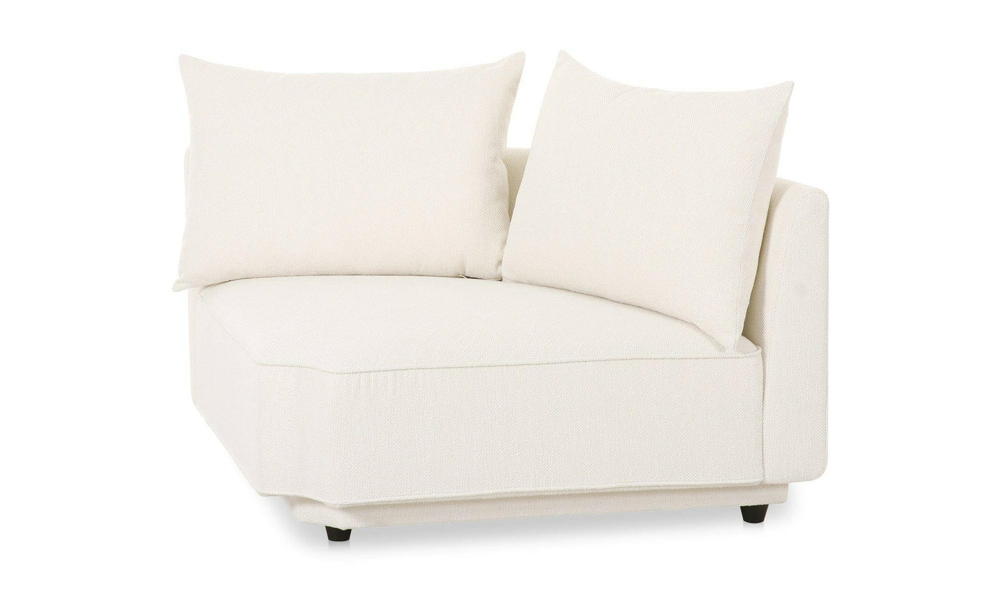 Moe's WHITE ROSELLO MODULAR CORNER CHAIR