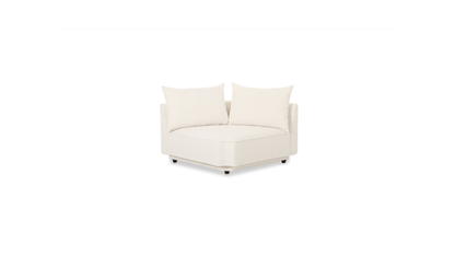 Moe's Home Collection WHITE Rosello Modular Corner Chair Rosello Modular Corner Chair