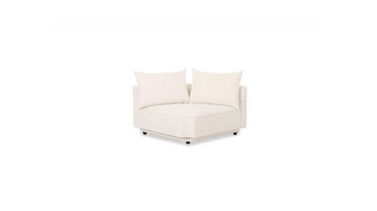 Moe's Home Collection WHITE Rosello Modular Corner Chair Rosello Modular Corner Chair