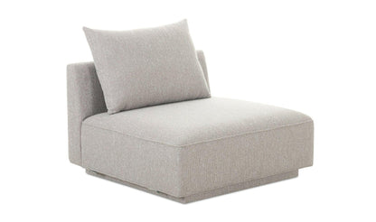 Moe's LIGHT GREY ROSELLO MODULAR SLIPPER CHAIR