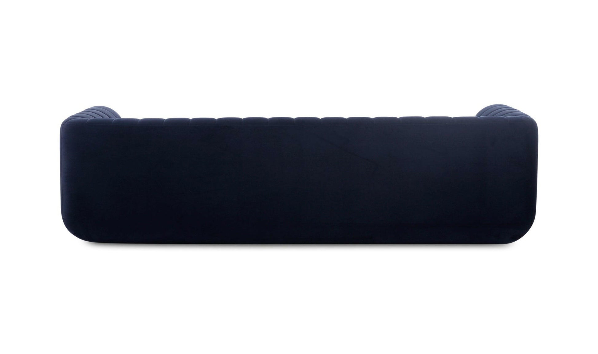 Moe's ROSY SOFA- DEEP BLUE Organic Bookshelf Slab with Glass Shelves