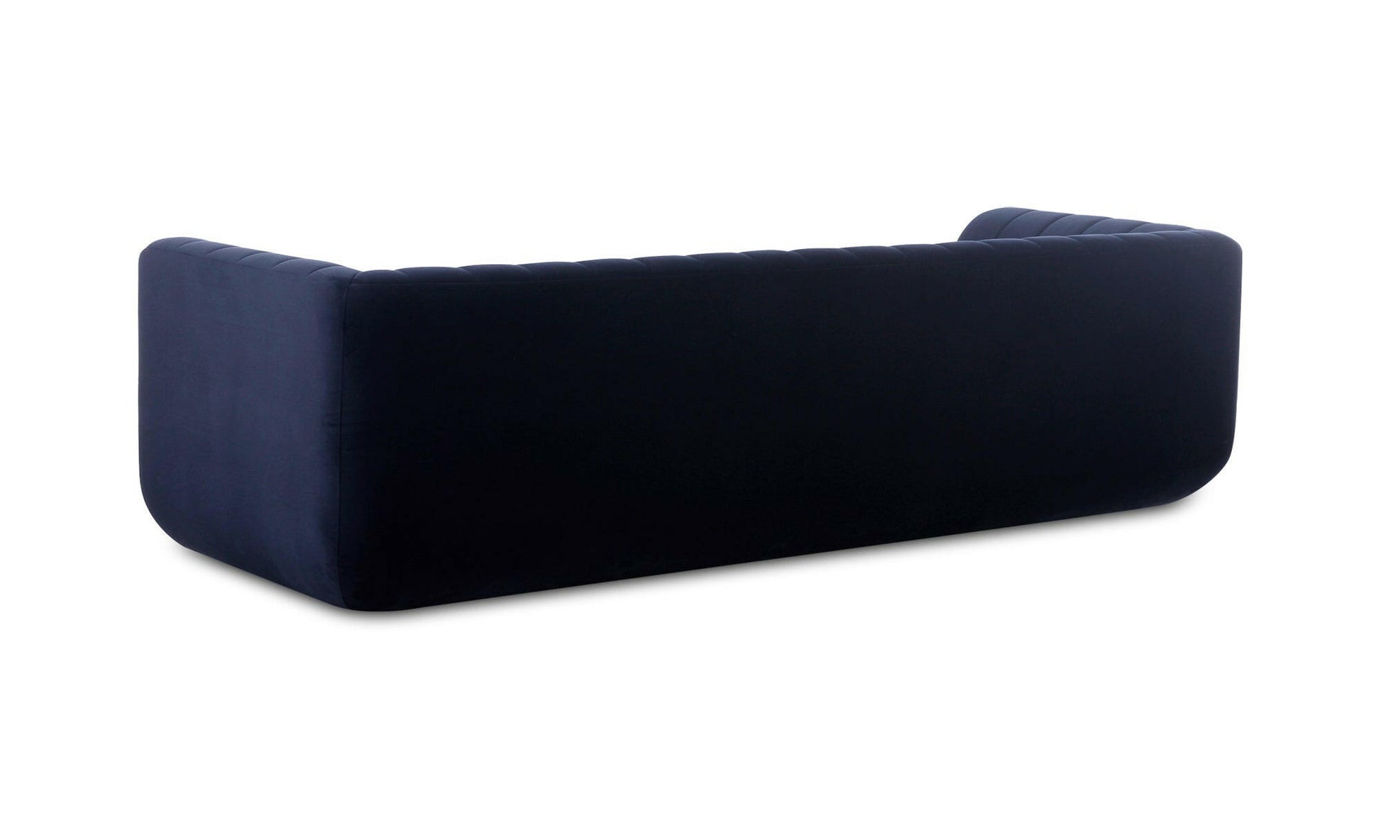 Moe's ROSY SOFA- DEEP BLUE Organic Bookshelf Slab with Glass Shelves