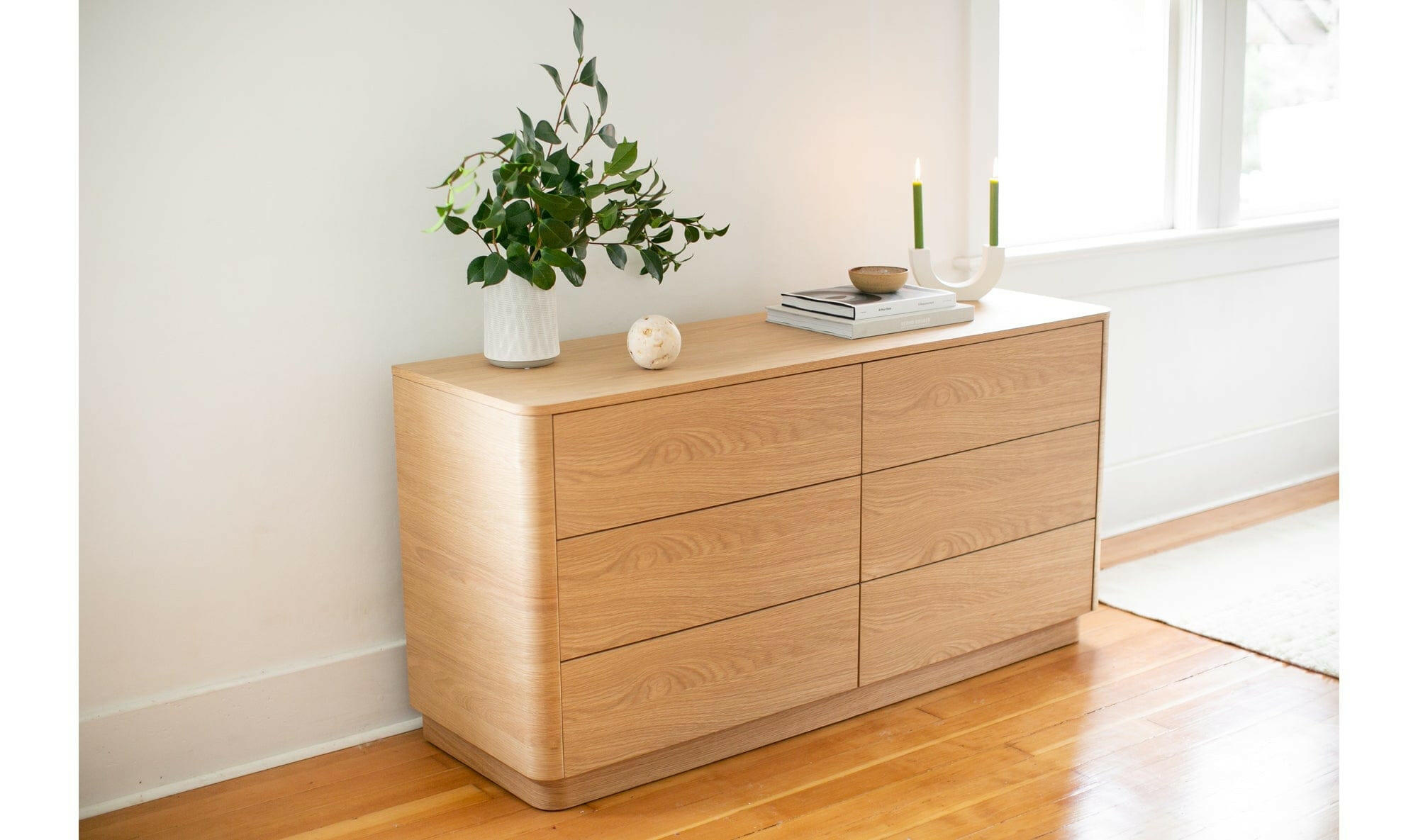 Round Off Dresser Light Oak Brown | The Carpentry Shop Co. Round Off Dresser Light Oak Brown | The Carpentry Shop Co.