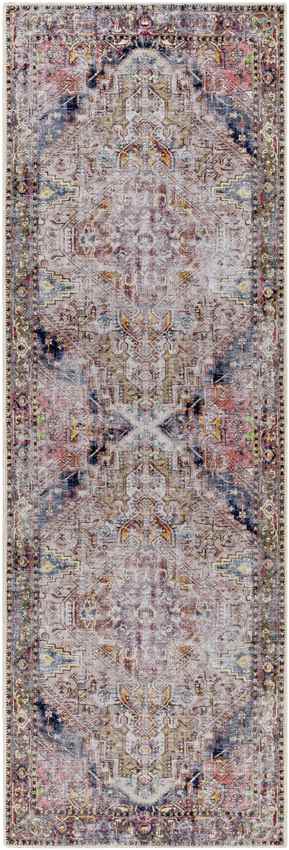 Mark & Day Rug 2'7" x 7'10" Whittemore Traditional Pink Washable Area Rug