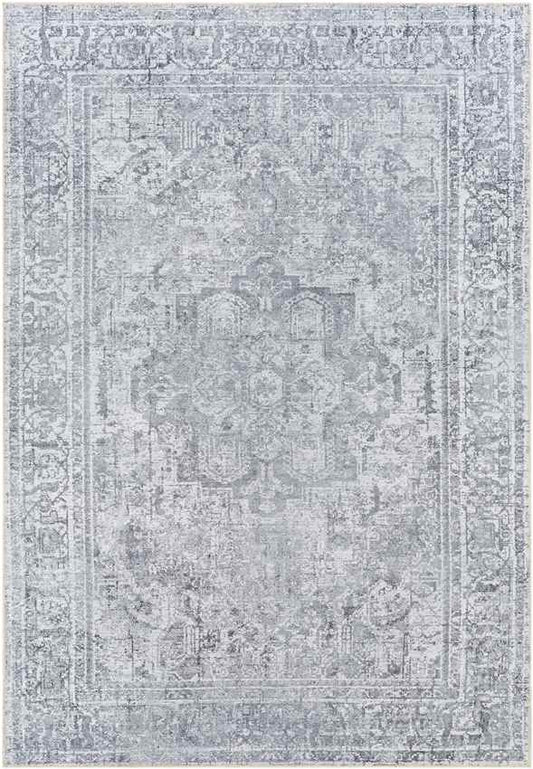 Mark & Day Rug 2' x 2'11" Whitten Traditional Light Gray Washable Area Rug