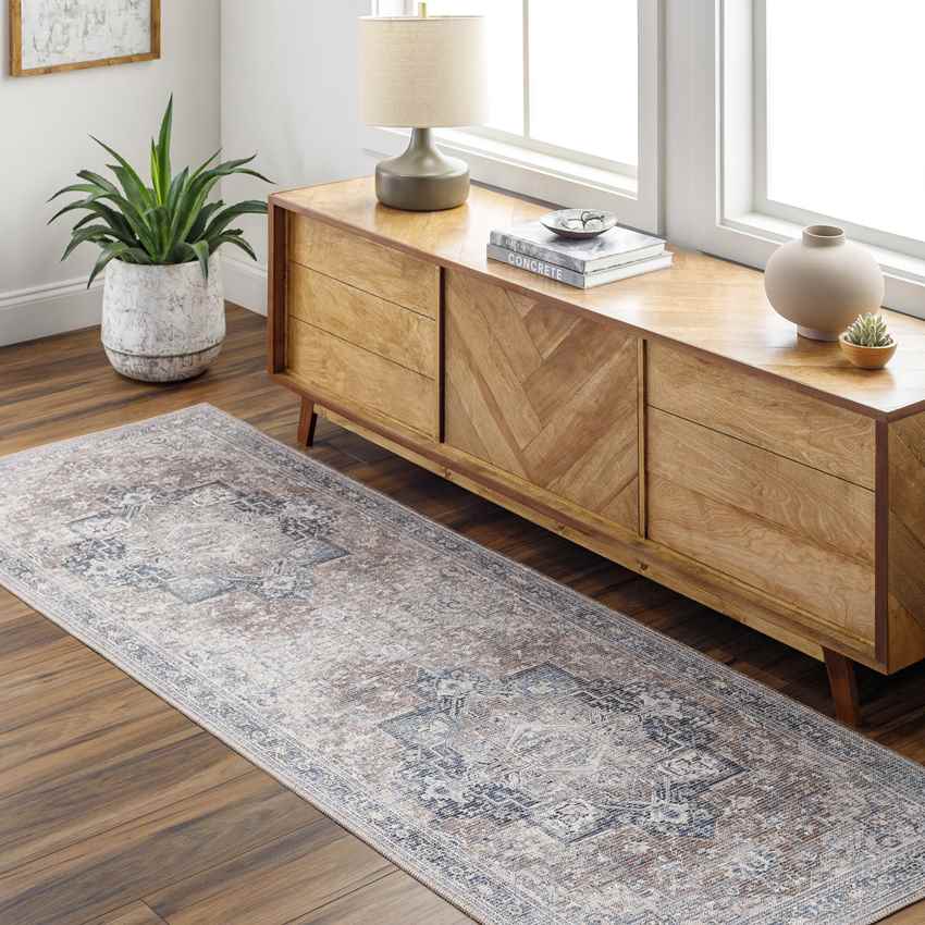Mark & Day Rug Worthville Traditional Taupe Washable Area Rug