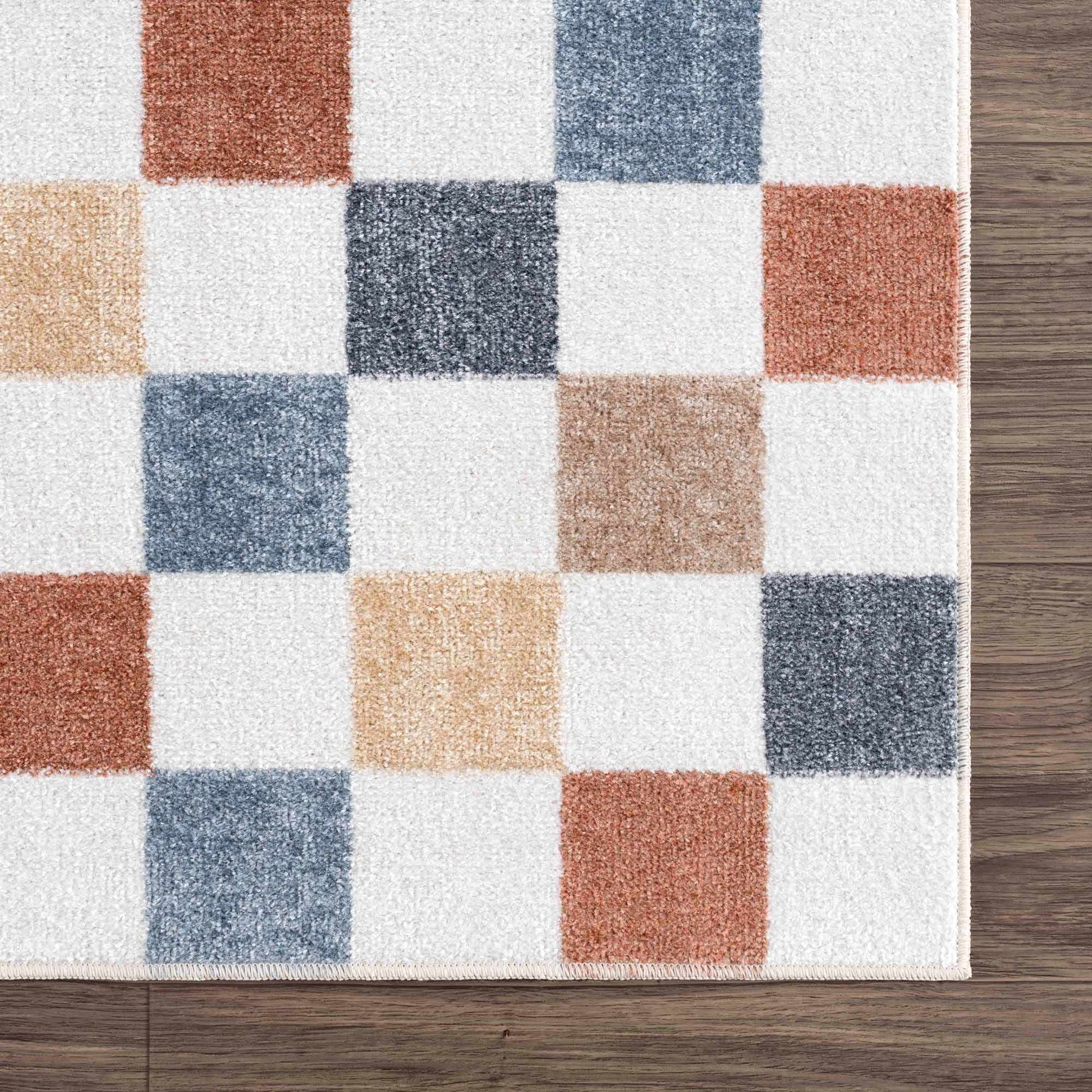 Boutique Rugs Rugs Alie Colorful Checkered Washable Rug